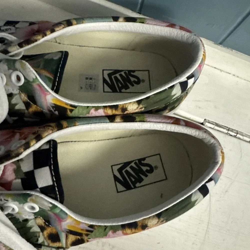 VANS ERA‎ Tropical Animal Check Canvas Shoe, VN0A5EFN2FB, White/Multi, Men 11.5